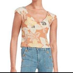 Free People into The Grove floral top